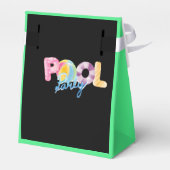 poolfeest verjaardag bedankdoosjes (Achterkant)