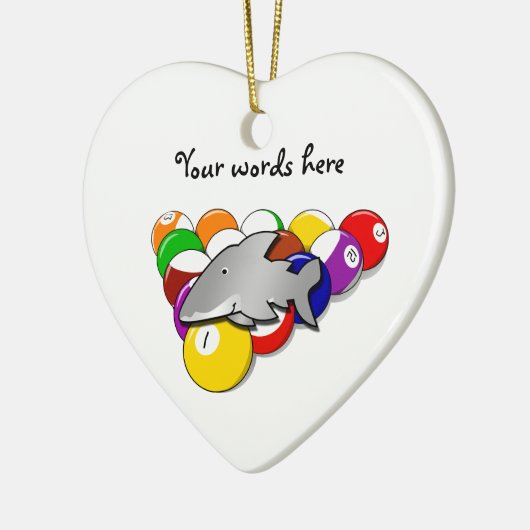 poolhaai keramisch ornament (Links)