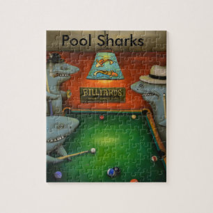 poolhaaien met briefing legpuzzel