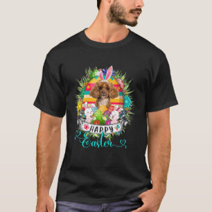 poolhond in paasmandenbundels t-shirt