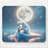 poolijs op smeltende ijsberg Beer Muismat (Voorkant)