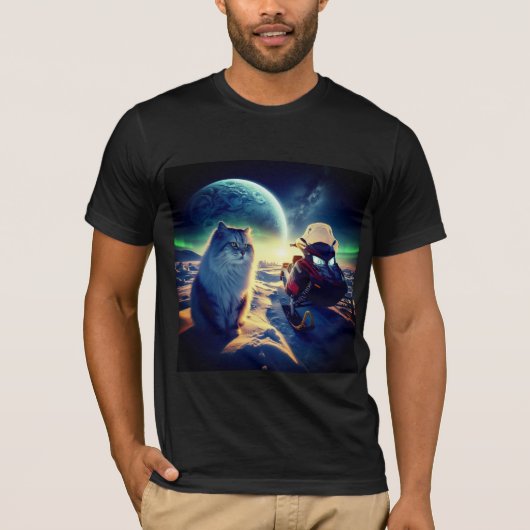 poolkat t-shirt (Voorkant)
