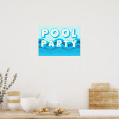 poolpartijgolven poster (Keuken)