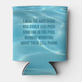 Poolparty humoristisch blikjeskoeler (Voorkant)