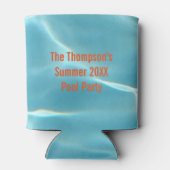 Poolparty humoristisch blikjeskoeler (Achterkant)