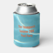 Poolparty humoristisch blikjeskoeler (Blikje Achterkant)