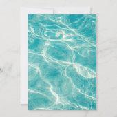 poolparty | Zwemverjaardag Kaart (Achterkant)