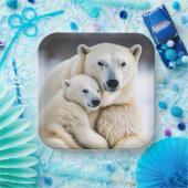 poolpool Beer liefde Papieren Bordje (Feest)