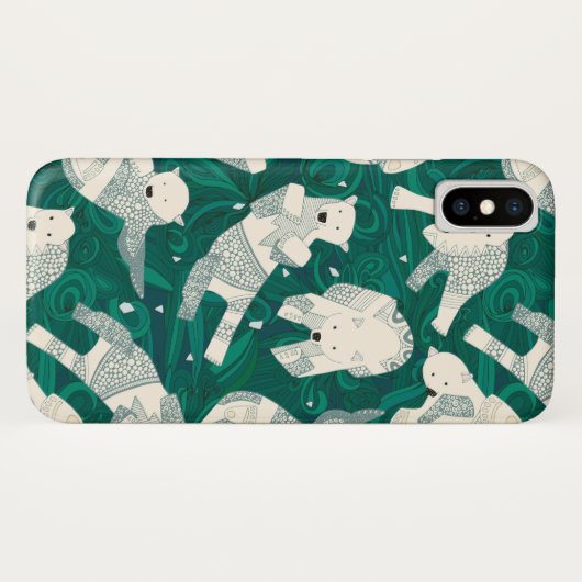 poolpoolberen groen Case-Mate iPhone case (Achterkant (horizontaal))