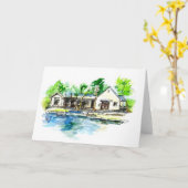 poolreflectie kaart (Gele Bloem)