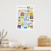 Pools alfabet Poster (Keuken)