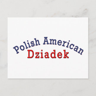 Pools-Amerikaans Dziadek Briefkaart