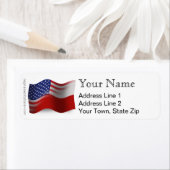 Pools-Amerikaanse golfvlag Etiket (Insitu)