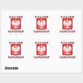 Pools Canadees Eagle Shield Ronde Sticker (Vel)