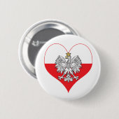 Pools Eagle Heart Ronde Button 5,7 Cm (Voorkant /achterkant)