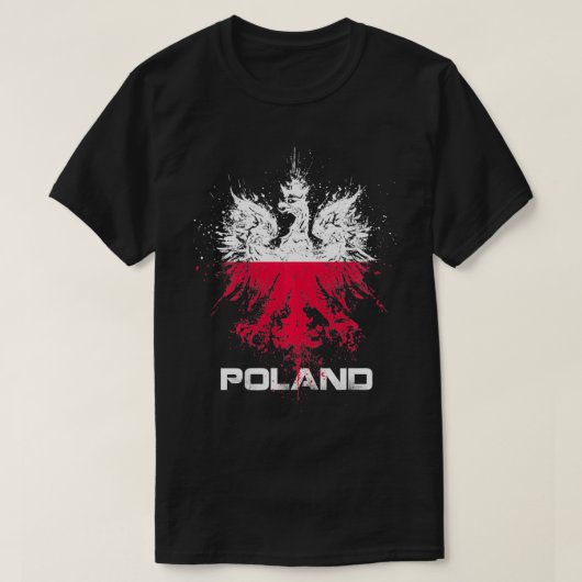 Pools Eagle Poolse Pride Poolse vlag Poolse T-shirt (Design voorkant)