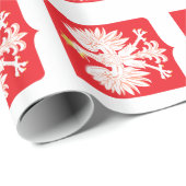 Pools Eagle Red Shield Cadeaupapier (Rol Hoek)