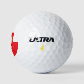 Pools Eagle Red Shield Golfballen (Logo)