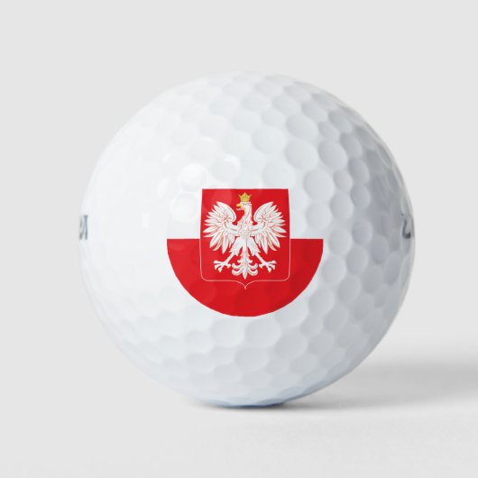 Pools Eagle Red Shield Golfballen (Voorkant)