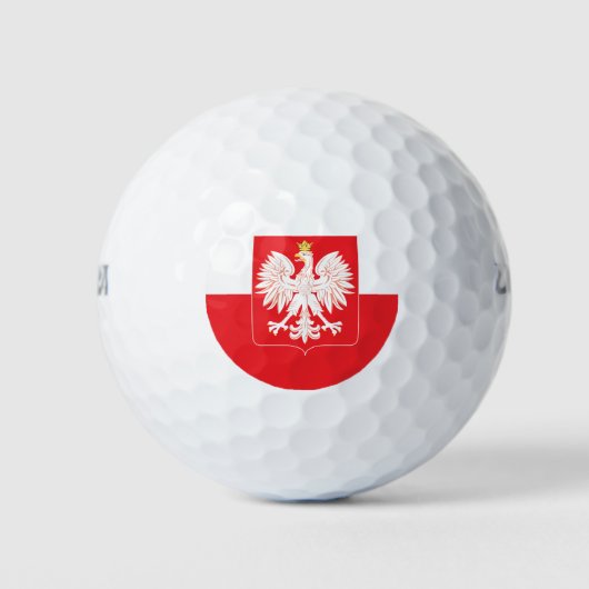 Pools Eagle Red Shield Golfballen (Voorkant)