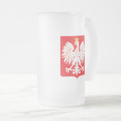 Pools Eagle Red Shield Matglas Bierpul (Voorkant rechts)