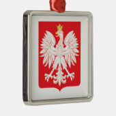 Pools Eagle Red Shield Metalen Ornament (Rechts)