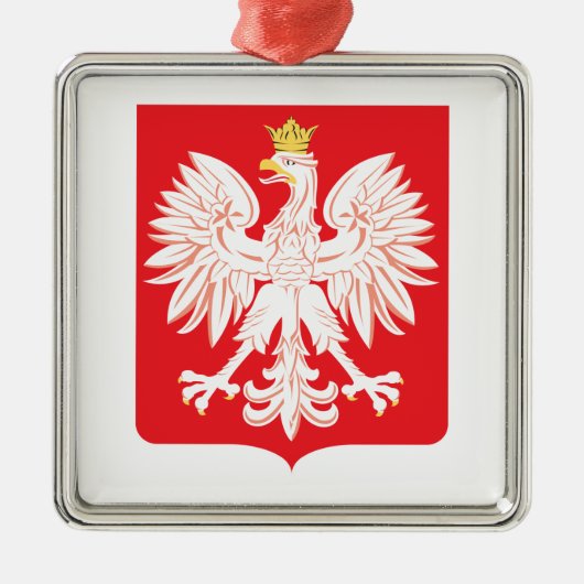 Pools Eagle Red Shield Metalen Ornament (Voorkant)