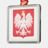 Pools Eagle Red Shield Metalen Ornament (Links)