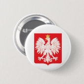 Pools Eagle Red Shield Ronde Button 5,7 Cm (Voorkant /achterkant)