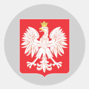 Pools Eagle Red Shield Ronde Sticker