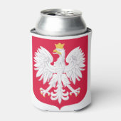 Pools Embleem - Polen Schild - Polska Herb Polski Blikjeskoeler (Blikje Voorkant)