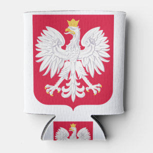 Pools Embleem - Polen Schild - Polska Herb Polski Blikjeskoeler