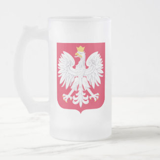 Pools Embleem - Polen Schild - Polska Herb Polski Matglas Bierpul