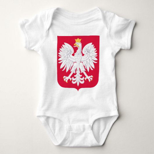 Pools Embleem - Polen Schild - Polska Herb Polski Romper (Voorkant)