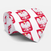 Pools Embleem - Polen Schild - Polska Herb Polski Stropdas (Opgerold)