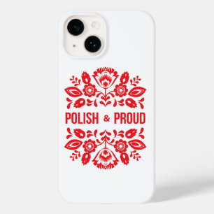 Pools en Polen Polska Red Flowers Case-Mate iPhone 14 Hoesje