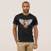Pools fietsontwerp t-shirt (Voorkant volledig)