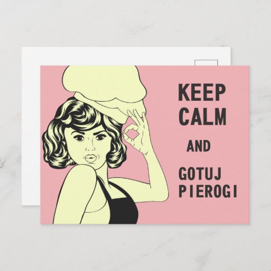 Pools Funny Gezegde Pierogi Briefkaart (Voorkant / Achterkant)