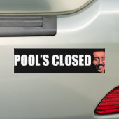 Pools gesloten bumpersticker (Op auto)