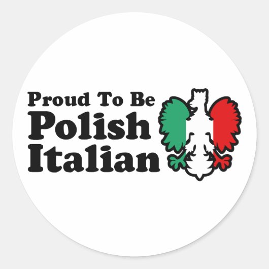 Pools Italiaans Ronde Sticker (Voorkant)