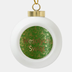 Pools kerstpleister voor keramisch plein keramische bal ornament