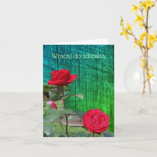 Pools krijgen een goede rode rozenventilator Kaart (Gele Bloem)