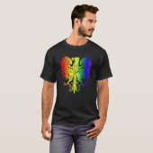 Pools land Gay Pride Eagle Poolse Gay Pride T-shirt (Voorkant volledig)