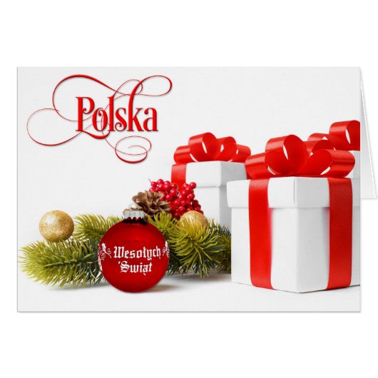 Pools/Polski - Merry Kerstmis/Wesołych Świąt (Voorkant Horizontaal)