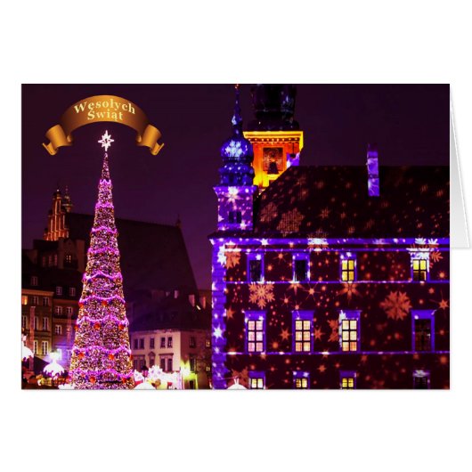 Pools/Polski - Merry Kerstmis/Wesołych Świąt (Voorkant Horizontaal)