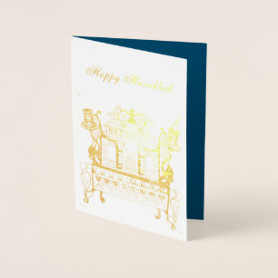 Pools synagoge Chanoeka Lamp Folie Kaart