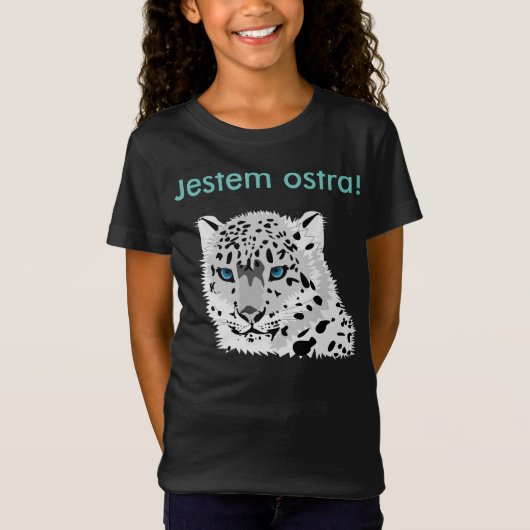 Pools T-Shirt "Biały Lampart" (Voorkant)