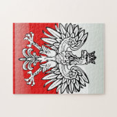 Pools wapenschild legpuzzel (Horizontaal)