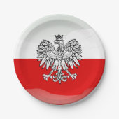 Pools wapenschild papieren bordje (Voorkant)