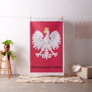 Poolsche Adelaar Polen Symbool Stof